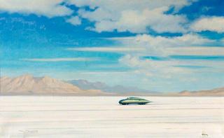 Stirling Moss Drives MG EX181 at Bonneville, USA