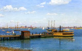 View of New York Harbor from Bedlowe Island