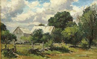 Farmhouse with Fence