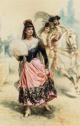 Woman with Fan