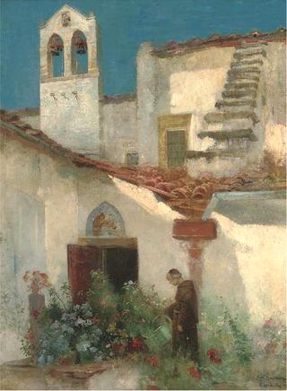 In the monastery garden, Fiesole