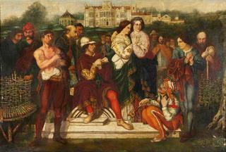 Orlando about to Engage with Charles the Wrestler (from William Shakespeare's 'As You Like It')