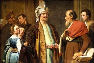 Elijah Refusing Gifts from Naaman
