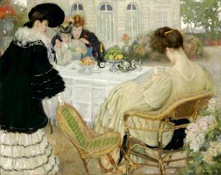 Ladies taking tea