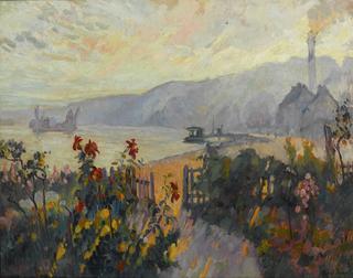 Flower Garden on the edge of the Seine, Rouen