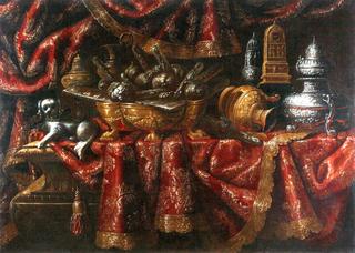 Still life with a dog