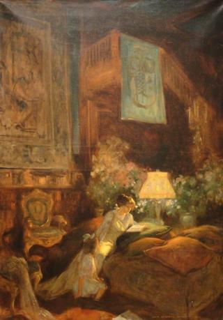 Lady Reading in an Interior