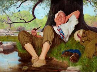 Relaxing under a Tree