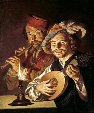 Lute Player and Flute Player