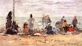 Trouville, Beach Scene