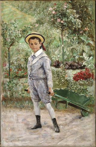 Boy with a Wheelbarrow