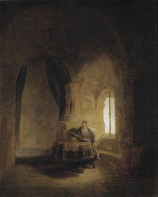 Saint Anastase (after Rembrandt)