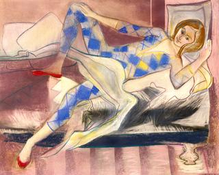 Germaine en Arlequine