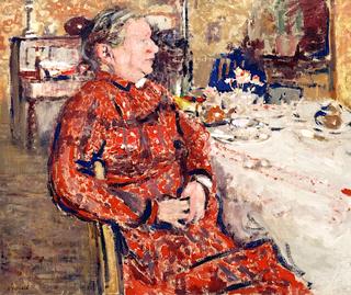 Madame Vuillard in a Red Bathrobe