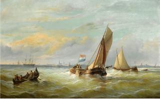 Fishing Boats on Choppy Waters