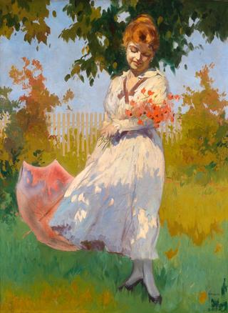 Young Woman in the Garden