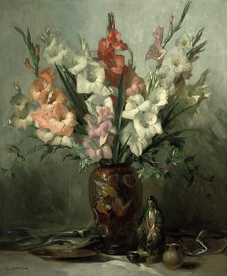 Gladioli In An Oriental Vase