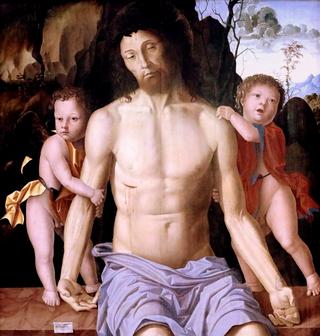 The Dead Christ Supported by Two Angels