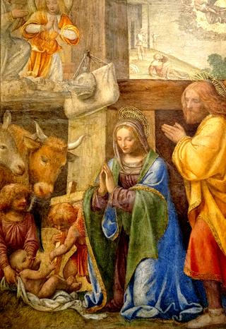 Nativity with the Annunciation to the Shepherds