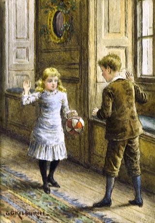 Boy and Girl with a Ball