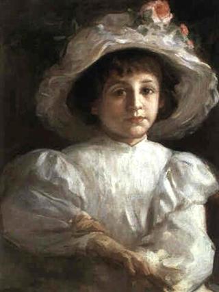 Portrait of a Seated Girl with Hat