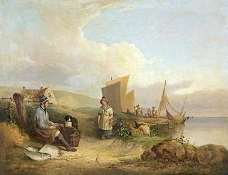 Fisherman Mending His Nets