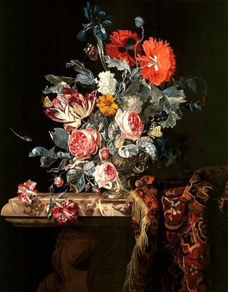 A still life of flowers
