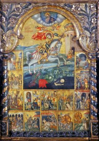 Saint George Slaying the Dragon and 14 Episodes from His Life