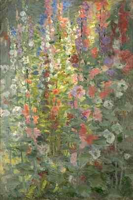 Hollyhocks