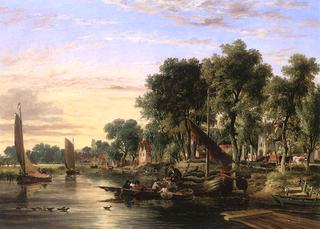 On the River Yard near Thorpe Church
