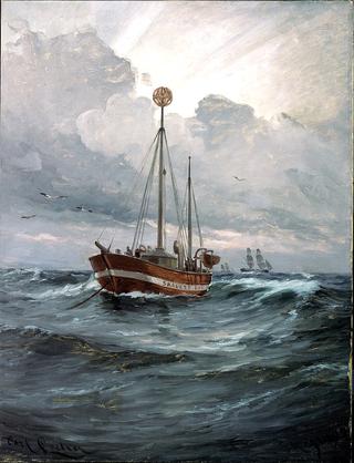 The lightship at Skagen Reef