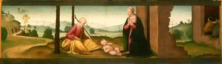 The Adoration of the Christ Child (predella panel from altarpiece)