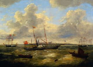 Arrival of the Yacht of Queen Victoria in Ostend