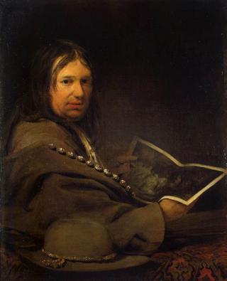 The Man with Rembrandt's Hundred Guilders Print