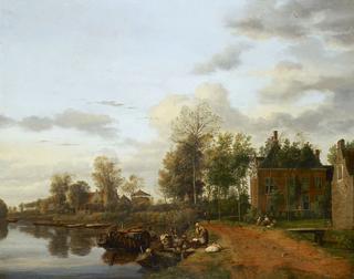 A Country House on the Vliet near Delft