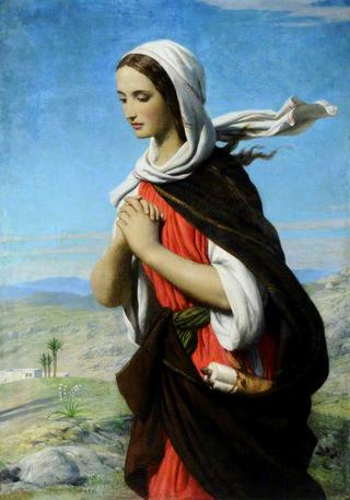 Biblical Female Figure in the Desert (possibly Mary Magdalene)