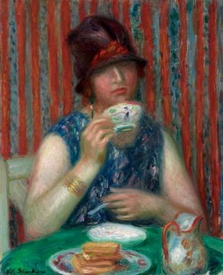 Girl with teacup