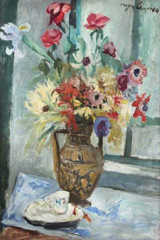 Amphora with Flowers