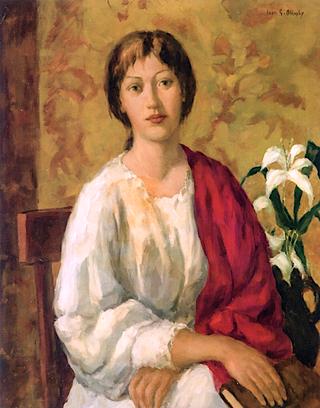 Woman with Flowers