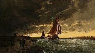 Barge before a Storm