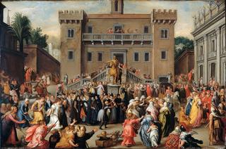 The Women of Rome Gathering at the Capitol