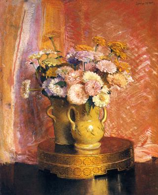 Vase of Zinnias