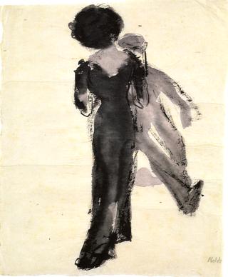 Lady in Long Dress and Gentleman