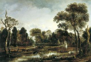 Wooded River Landscape