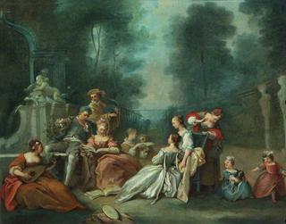 A Musical Assembly in a Park