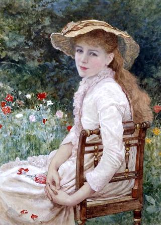 Young Lady Seated in the Garden