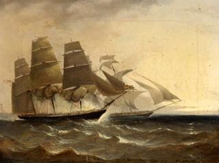 1838年，“珍珠”号母舰捕获奴隶主“反对者”