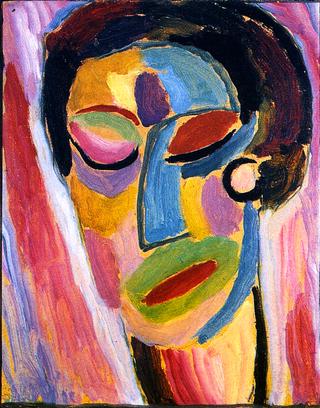 Mystical Head: Closed Eyes