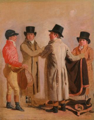 The Jockey Frank Buckle, the Owner-Breeder John Wastell, his Trainer Robert Robson, and a Stable-lad