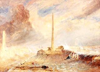Sunderland Piers in a Storm